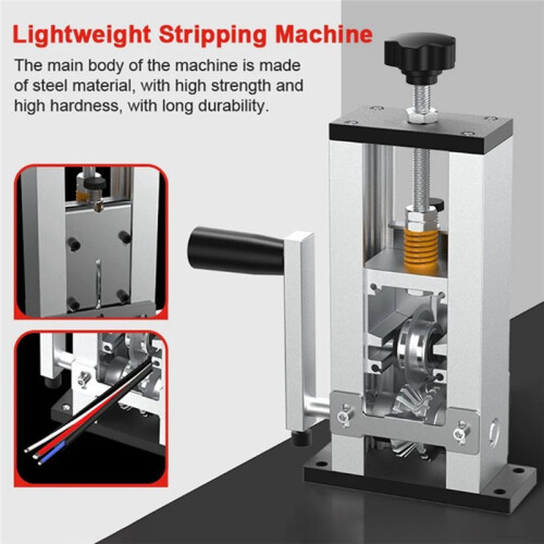 1-25Mm Wire Stripper Manual Wire Stripper Portable Electric Cable Stripper Can Be Used with Hand Drill. 2