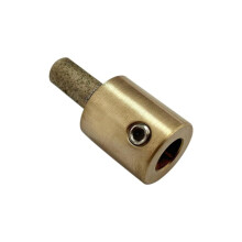 MèChe de Meulage de Diamants de 1/4 Pouces, Outil Abrasif pour Verre en CéRamique Teinté, Noyau en Laiton, Fournitures pour Vitrail