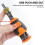 Eight in One Portable Multi-Function S2 Batch  2-Way Ratchet Adjustable Angle Screwdriver Maintenance Kit Orange 3