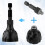 2pcs Deburring External Chamfer Tool, 1/4 Inch Hex Shank Deburring Tool Rotary Remove Burr Chamfering Drill Bit 3