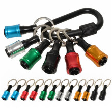36Pieces 1/4 Inch Hex Shank Bits Holder Keychian, Keychain Extension Bar Screwdriver Bit Holder Socket Adapter