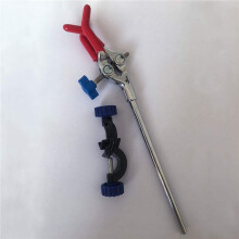10X Lab Clamp 3 Prong Finger Adjust Jaw with Scientific Extension Adjustable Black Laboratory Stand Clip