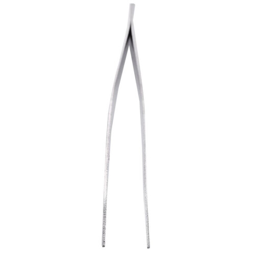 10pcs 5.9 Inch Long Silver Tone Bent Curved Tip Tweezers Forceps Plier Hand Tool 2