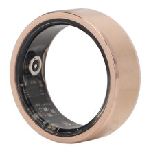 Gold Smart Health Ring with Sleep & Step Tracking, IP68 Waterproof