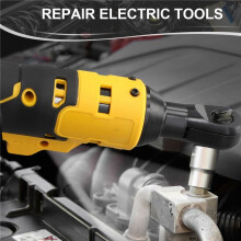 2X Clé à Cliquet Électrique 220 N.M, Pilote Sans Fil, 3/8 Pouces, Retrait D'Impact, Écrou de Vis, Outils Électriques pour Batterie pour  18 V 20