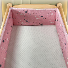 (180*30CM, N09) Breathable Crib Bed Liner Bumper Adjustable Baby Cot Bumper Set Cot Liner Airwrap Cot Bumper Protect All Round Crib Rail