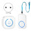 Wireless Lanyard Button Call Pager Emergency SOS Pager Emergency Call Button for Kids Elderly Call System White EU Plug 2