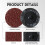 Disco de Bloqueio de Rolo de 150 PeçAs Conjunto de Discos de Lixa de 2 Polegadas 36 Grit Round Die Grinder Disc para SuperfíCie Prep Strip Grind 4