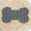 Bone Shape Silicone Slow-Feeding Pad, Indoor Gray 1