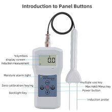 HumidimèTre de Fil Laine Soie Laine MatéRiaux Textiles Testeur D'Humidité LCD Affichage NuméRique HygromèTre de Coton