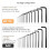30-Piece Hex Key Set  Wrench Metric Inch Hex Tool Hex Key Wrench 4