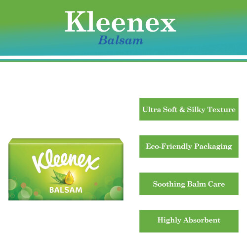 Kleenex Kleenex Balsam 3-Ply Facial Tissues 12 Boxes 2