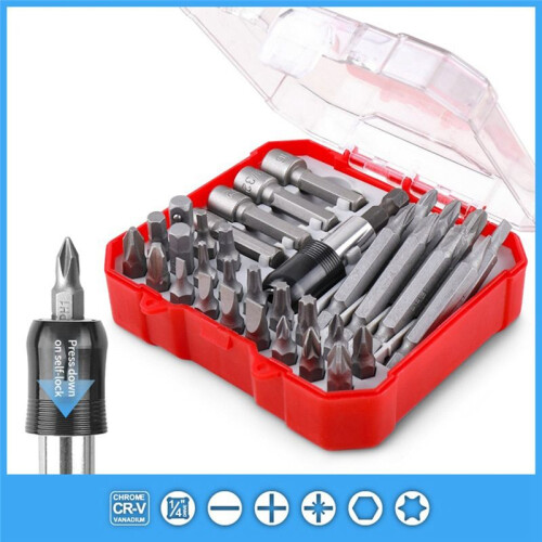 34Pcs Ratchet Screwdriver Batch Combination Plum Triangle Special-Shaped Screwdriver Home Set Box 1