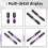 Magnetic Drill Bits D1 Anti-Slip and Shock-Proof Bits with Phillips Screwdriver Bits Magnetic Screwdriver Set (4Set) 9