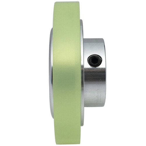 2 Pcs Aluminum Polyurethane Industrial Encoder Wheel Measuring Wheel for Measuring Rotary Encoder 100mm & 200mm