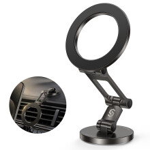 SYNCWIRE MagSafe Car Mount for Dashboard, All-Metal Magnetic Phone Holder with Flexible 3-Axis Arm, 360 Rotation, Strong Magnets for iPhone 18/17/16