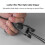 2X Fiber Optic Cable Stripper Practical Multi Functional Adjustable Blade Depth Fiber Optic Drop Cable Slitter for FTTH 5