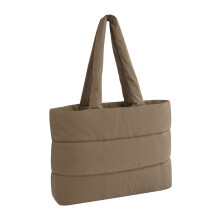 (One Size, Earthy Green) Bagbase Quilted Tote Bag