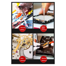 Electronic Soldering Helping Hands Tool with 3X Magnifier LED Flashlight USB Welding Smoke Exhaust Fan for PCB IC Repair