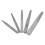 5 PCS Screw Extractor Set,Square Type Straight Fluted Screw Extractor Set Easy Out Removal Tool 3