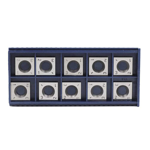 20Pcs 14mm Square Straight Carbide Cutter Insert with 10Pcs M610mm Screws 1