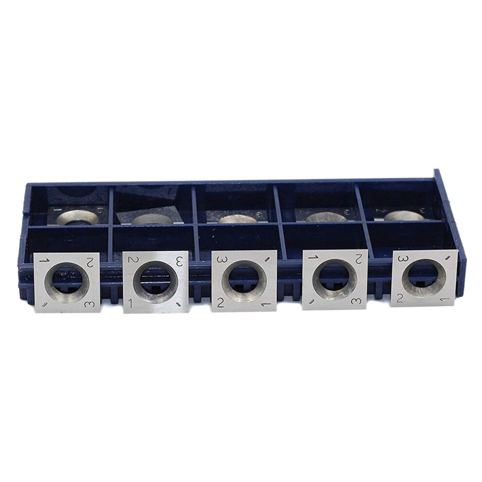 20Pcs 14Mm Square Straight Carbide Cutter Insert With 10Pcs M610mm Screws 6034194446768