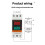 Dual Display Combination Rail Type Single Phase Digital Meter Digital Din Rail Power Meter AC Voltmeter Ammeter 5