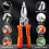 Multi-Function Wire Stripper Electricians Voltage Testing Cable Cutting Scissors Crimping Pliers 4