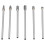 6pcs Tungsten Carbide Burrs Set, Cylinder- Porting Kit, Solid Rotate Grinding Tools for Woodworking Drilling Carving 2