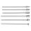 6pcs Tungsten Carbide Burrs Set, Cylinder- Porting Kit, Solid Rotate Grinding Tools for Woodworking Drilling Carving 6