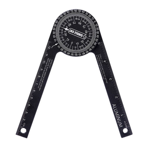 360 Degree Horizontal Protractor DIY Angle Ruler Positioning Angle Measuring Instrument 2