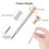 13PCS Professional Screwdriver Set, Micro-Precision Screwdriver Kit 0.6-2.0mm, 13 Extra Replace Blades for Watch Repair 2