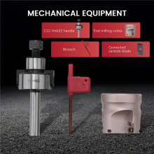 C12 FMB22 + 400R Rechter Winkel Schulter Stirn FräSer 50Mm + 10 StüCke APMT1604 Wende Platten mit SchlüSsel für FräS Werkzeug