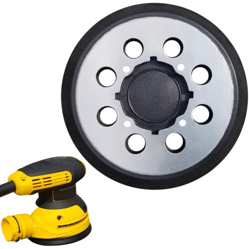 5 Inch Hook-&-Loop Sander Pad with Metal Backing for  Random Track Sander - Compatible with Models DWE6421,2Pack 2