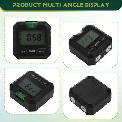 Digital Protractor Inclinometer Electronic Goniometer Level Angle Measurement Meter Finder Level Box Black 2