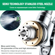 Professional HVLP Spray Tools 1.4/1.7/2.0/2.5 mm Steel Nozzle Gravity Spray Tools DIY Spray Paint Kit Portable Car Tools