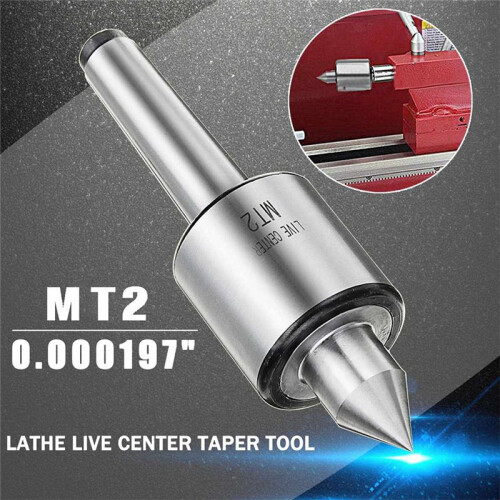 MT2 0.000197 Polegadas 60 Graus Torno Live Center Taper Live Rotating Center Fresagem Taper Pipe Machine Long Spindle Torno 2