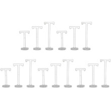 15PZ Acrilico T Forma Orecchino Display Orecchino Supporto Orecchino Stand Gioielli Organizzatore Orecchino Gioielli Mostra