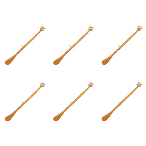 6X Marrón Plastic Handle Back Scratch Helper Massager 48 cm