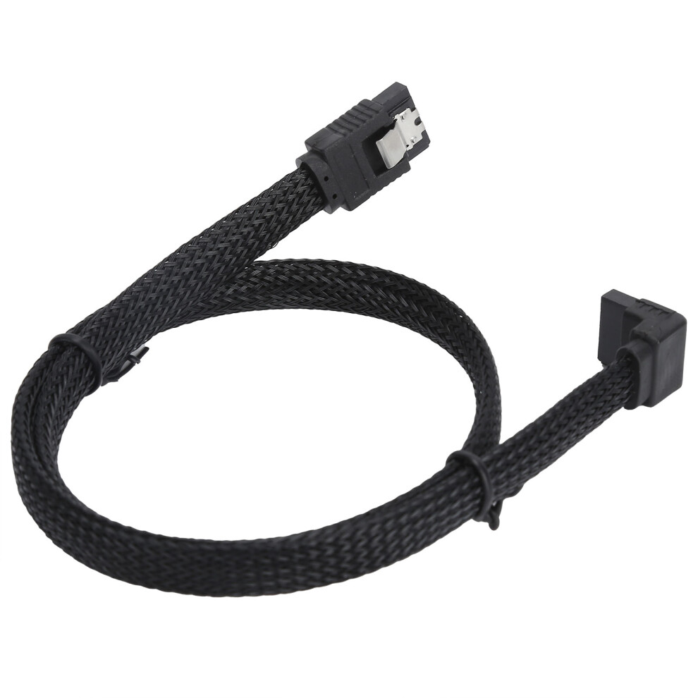 Mesh Sata 3.0 7P Right Angle Cable Black 7055741696442