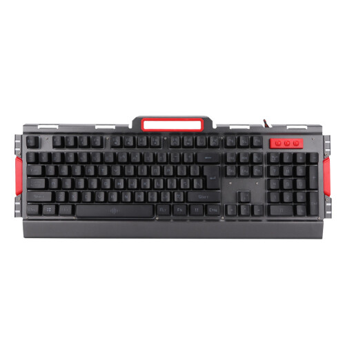 Usb Wired Mechanical Feel Gaming Keyboard And Mouse Set With Led Rainbow Light Ergonomic Anti Ghosting Function Waterproof Structure Adjustable Mouse 1