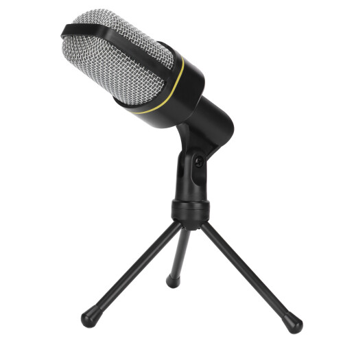 Condenser Microphone For Broadcasting And Conferencing, High Sensitivity With Flat Frequency Response, Includes Tripod Stand And Volume Control Wheel 2