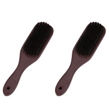 2X Cepillo Desvanecido Peine Tijeras Cepillos de Limpieza Peluquería Desvanecimiento de la Piel Cabeza de Aceite Vintage Forma de Cabello