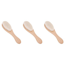 3X Wooden Handle Hairdressing Soft Fiber Brush Barber Neck Duster Cleaning Remove Brush Hair Styling Tools