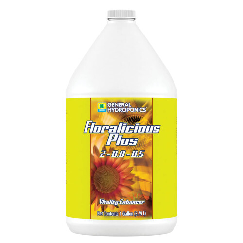 General Hydroponics Floralicious Plus, Nutriente per Piante, 2-0.8-0.5, 1 gal.