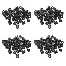 200 Pcs 5mm Black Plastic LED Holder Case Clip Display Panel
