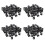 200 Pcs 5mm Black Plastic LED Holder Case Clip Display Panel 1