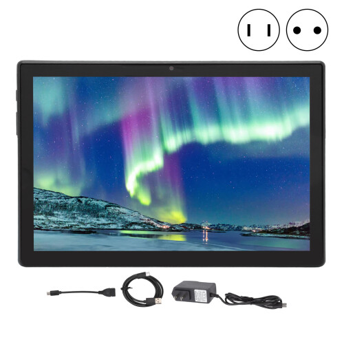 Tablet Android com armazenamento expansível, tela IPS de 10 polegadas, câmera dupla, processador potente, alta resolução, bateria de longa 1
