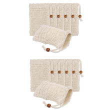 72 Pack Soap Exfoliating Bags,Soap Saver Made Sisal Mesh Soap Bag Bar Soap Bag with Drawstring for Bath & Shower Use