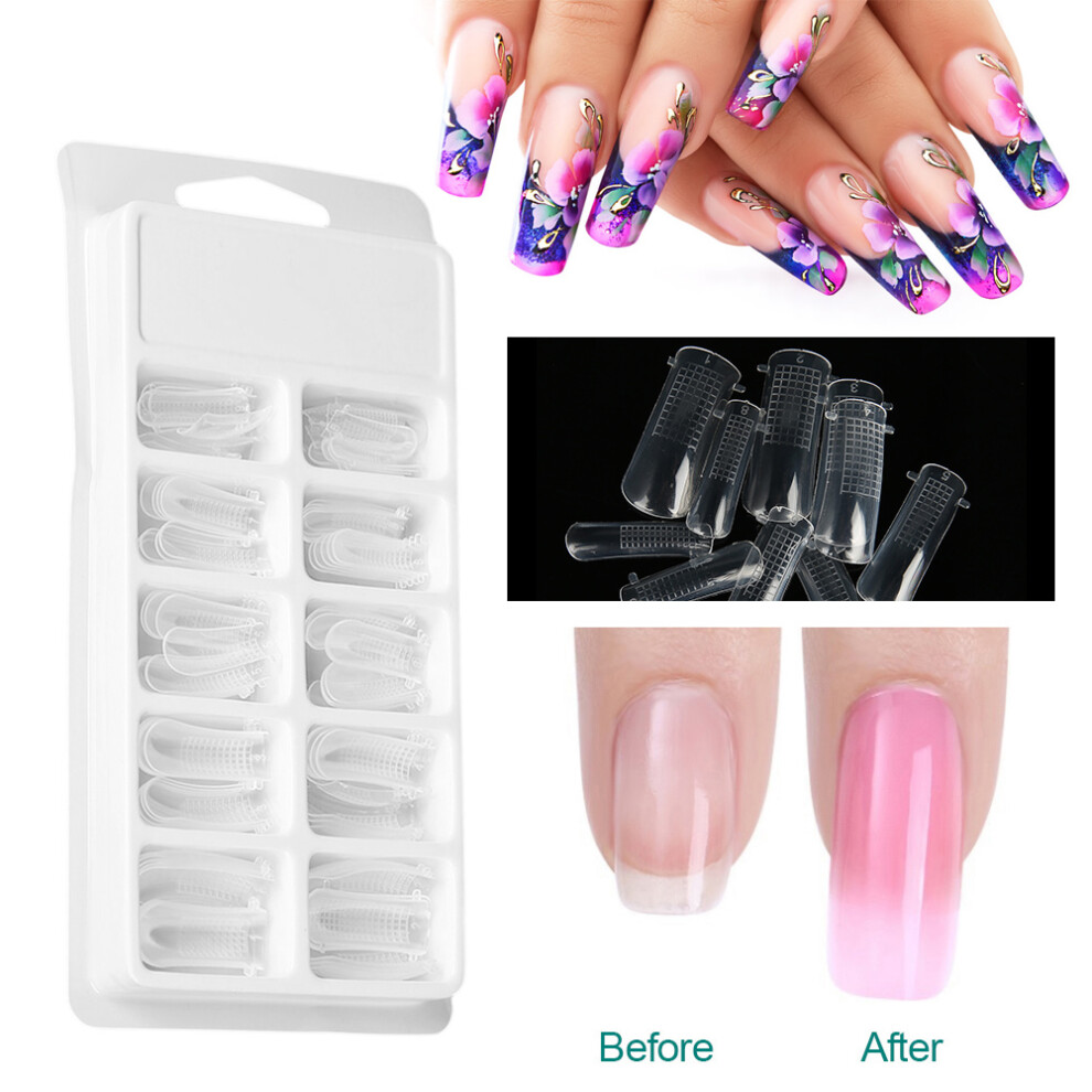 Nail Extension Forms 100 Clear Tips